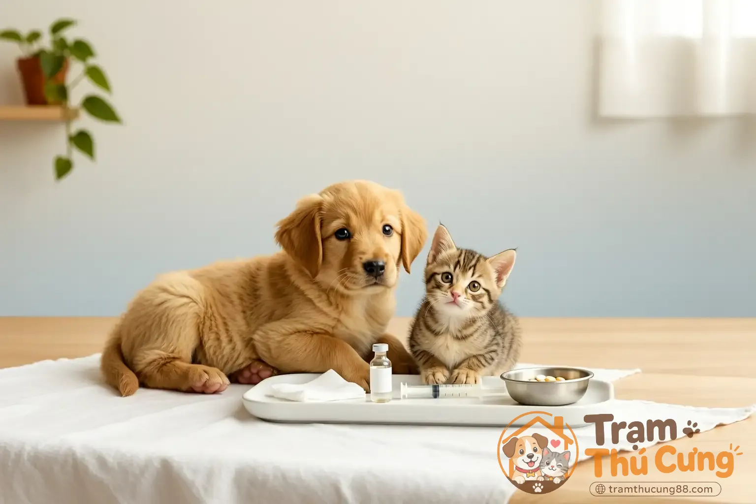 Các mốc tiêm vắc xin quan trọng cho chó và mèo
