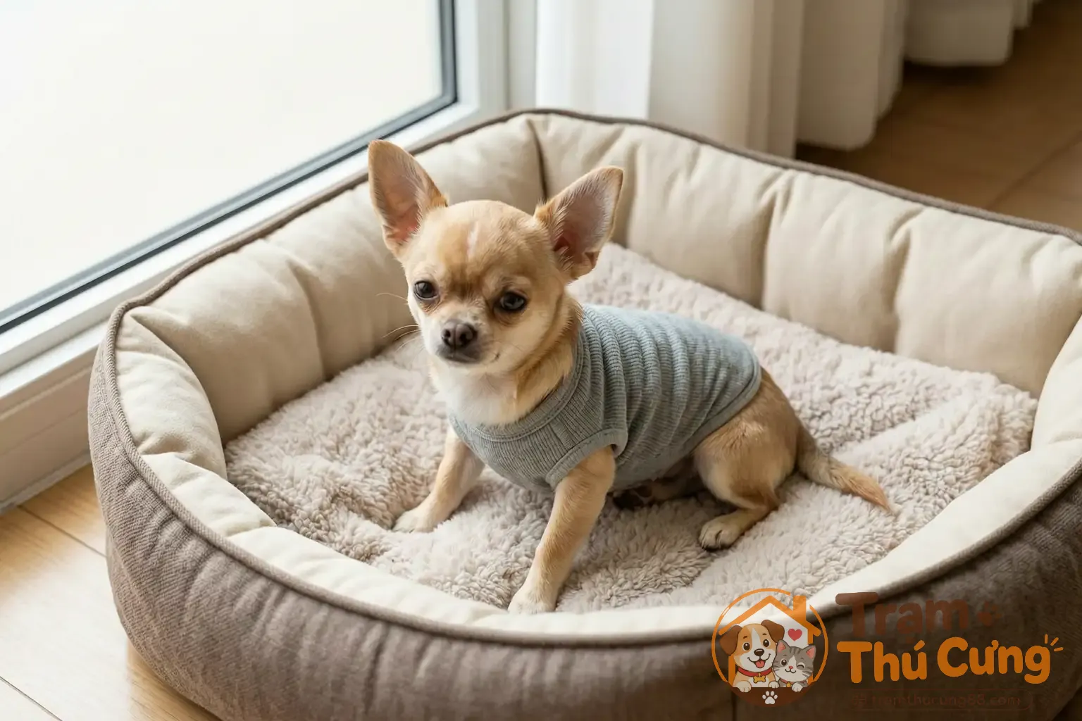 Giữ ấm đúng cách cho Chihuahua con ngay từ ngày đầu