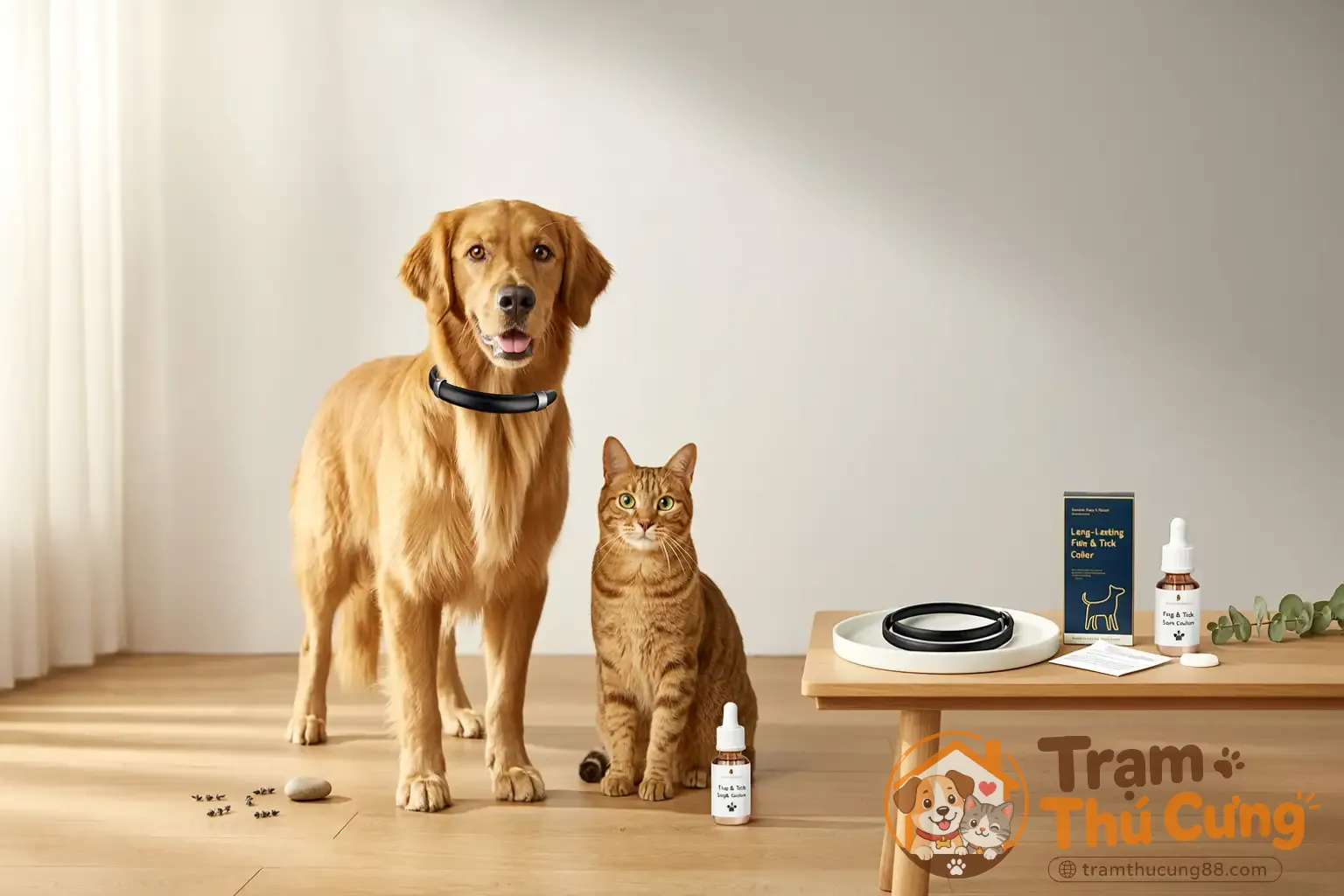 Vòng cổ và thuốc nhỏ gáy khác nhau ở đâu